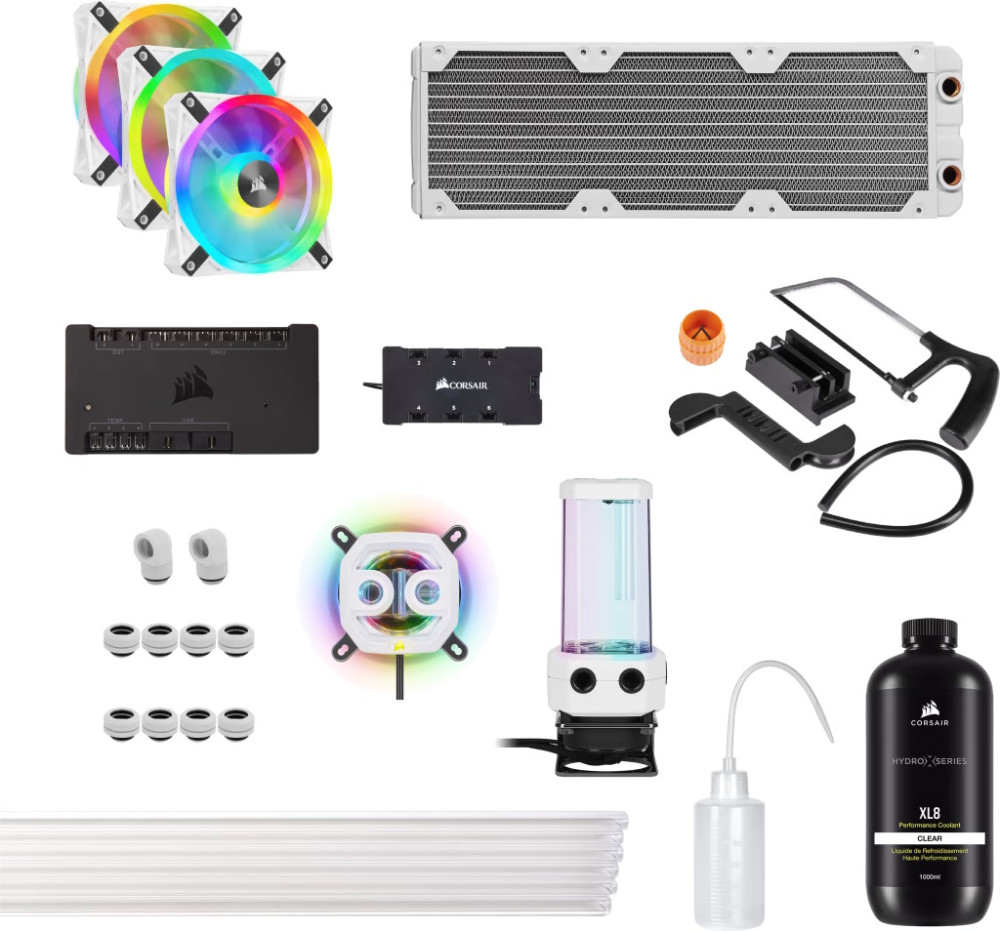 Система охлаждения Corsair Hydro X Series iCUE XH305i RGB PRO Custom Cooling Kit White (CX-9070009-WW)