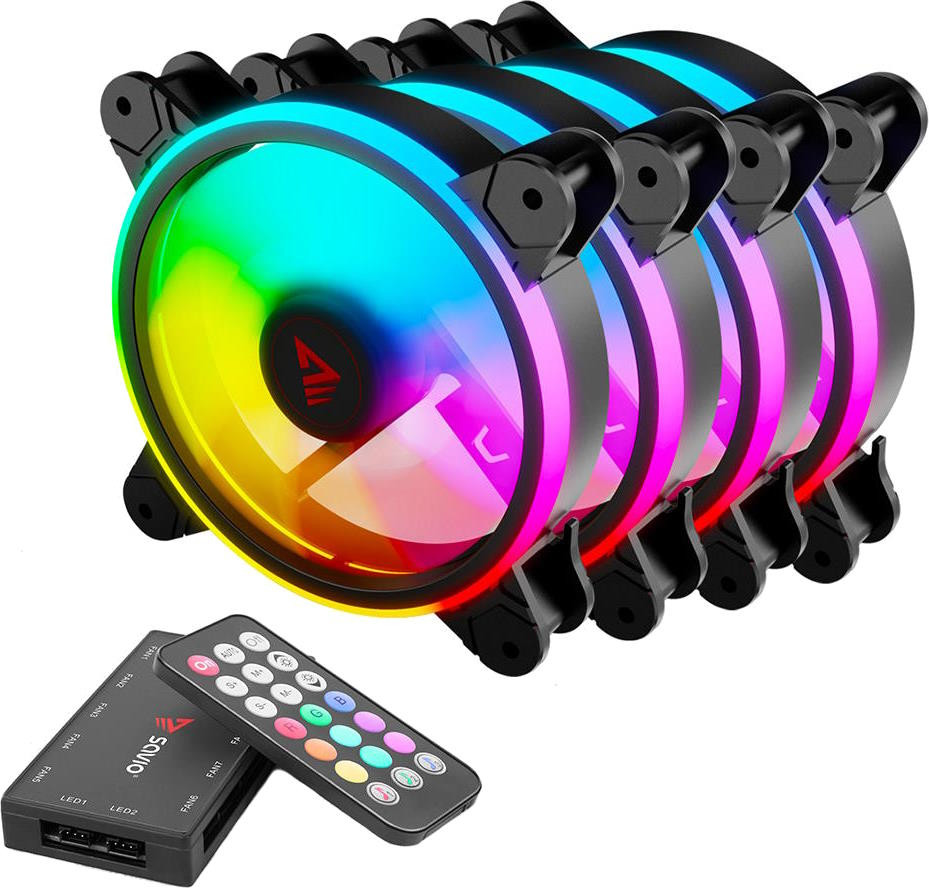 Вентилятор SAVIO FAN-01 4-pack Black