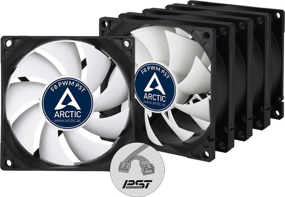 Вентилятор ARCTIC F8 PWM PST 5pcs. (ACFAN00064A)
