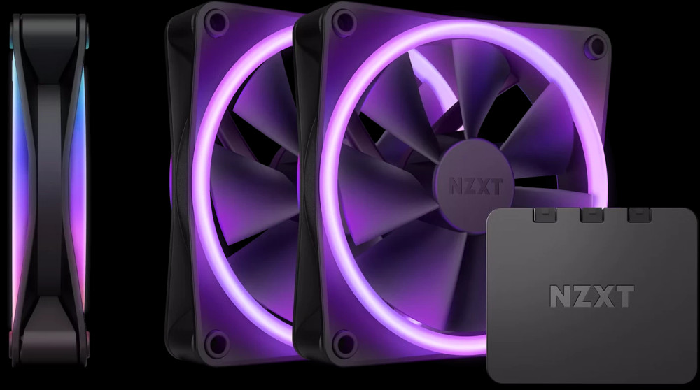 Вентилятор NZXT F120 RGB DUO Black Triple Pack (RF-D12TF-B1)