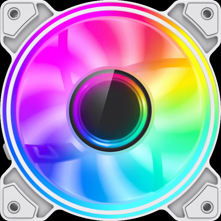 Вентилятор Gamemax Dual Ring Infinity White