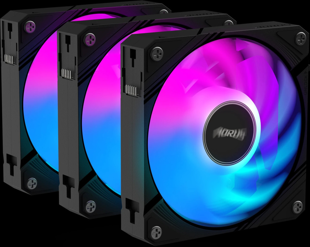 Вентилятор Gigabyte AORUS EZ CHAIN FAN 120 (3-Pack) (GP-ECFAN1203)