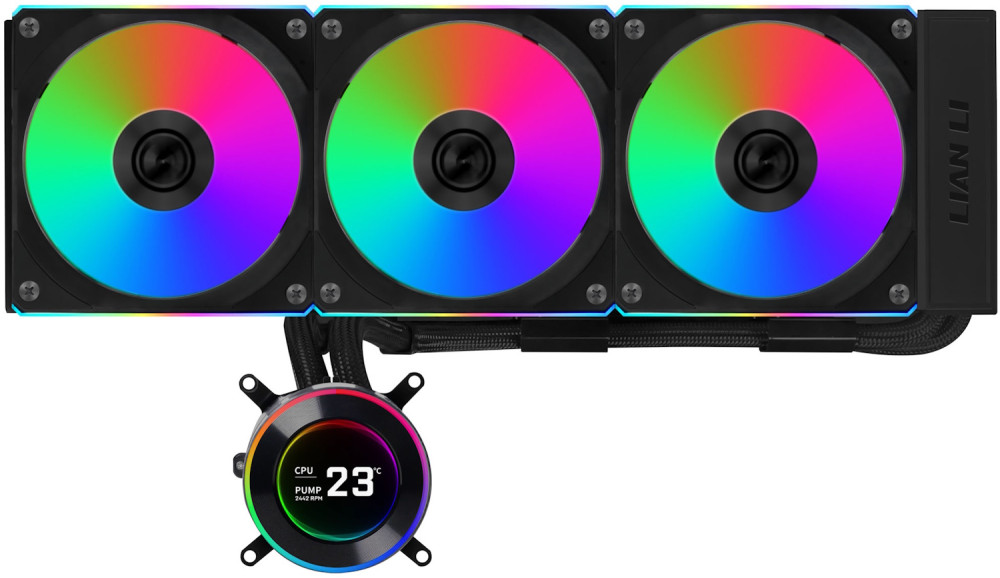 Водяное охлаждение Lian Li Hydroshift II LCD-C 360CL Black (GHS2LCD36RB)