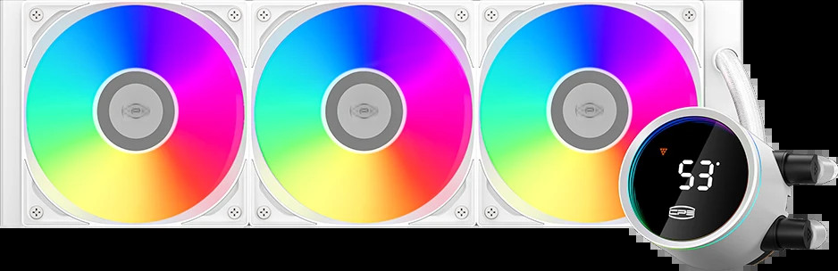 Водяное охлаждение PCCooler DA360 Pro ARGB Digital White