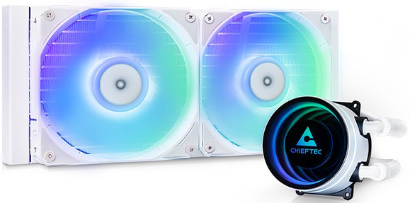 Водяное охлаждение Chieftec Iceberg 240 White (CLC-240-RGB-W)