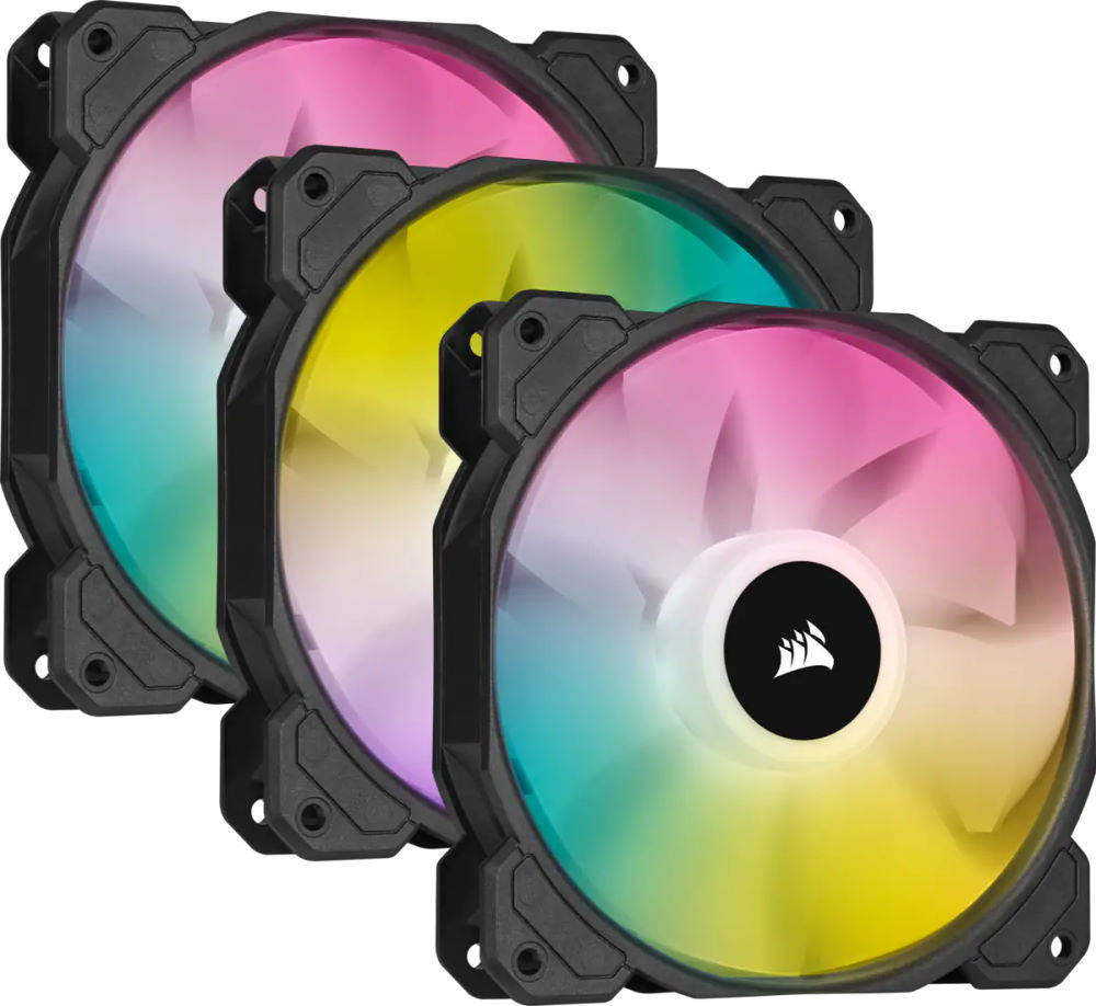 Вентилятор Corsair iCUE SP120 RGB ELITE Performance Triple Pack Black (CO-9050109-WW)