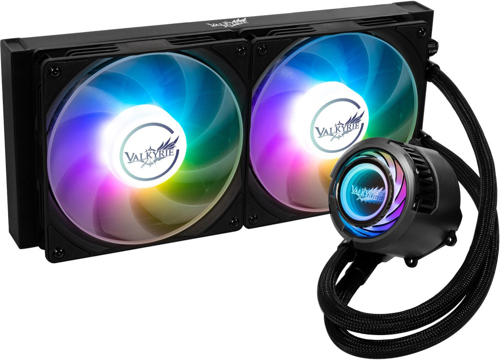 Водяное охлаждение VALKYRIE Jarn 280 ARGB Black (B0C87M78GM)