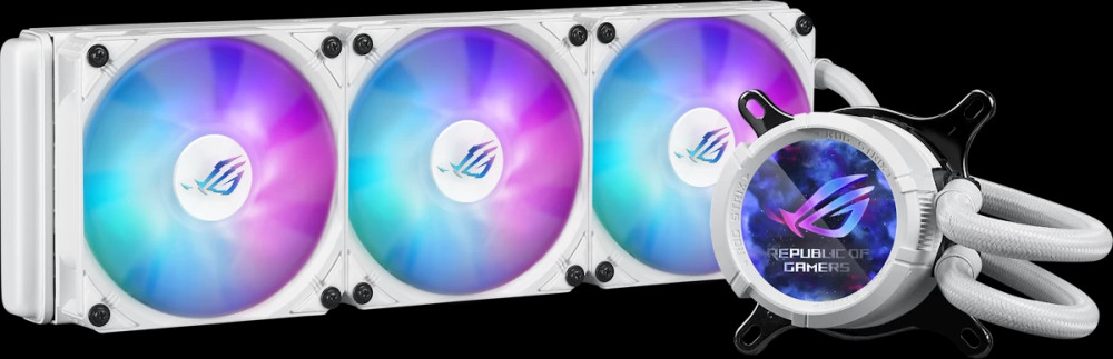 Водяное охлаждение Asus ROG STRIX LC III 360 ARGB LCD White