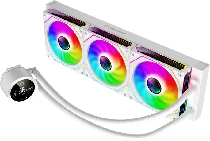 Водяное охлаждение Gamemax IceBurg 360 Digital White