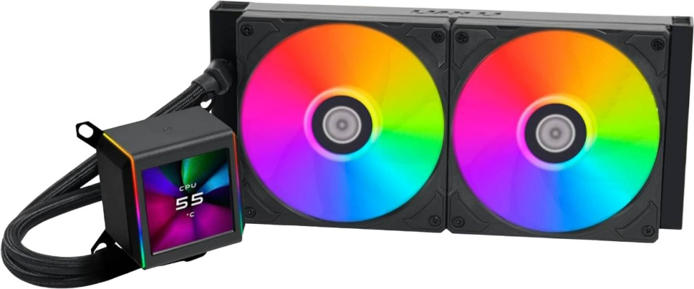 Водяное охлаждение Lian Li Galahad II LCD 280 Black (G89.GA2ALCD28B.00)