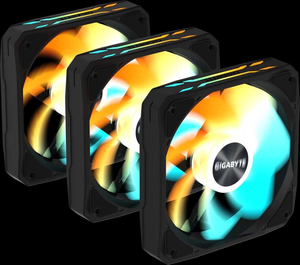 Система охолодження Gigabyte EZ CHAIN RVS FAN 120 (3-Pack) (GP-GBT EZRVSFAN1203)