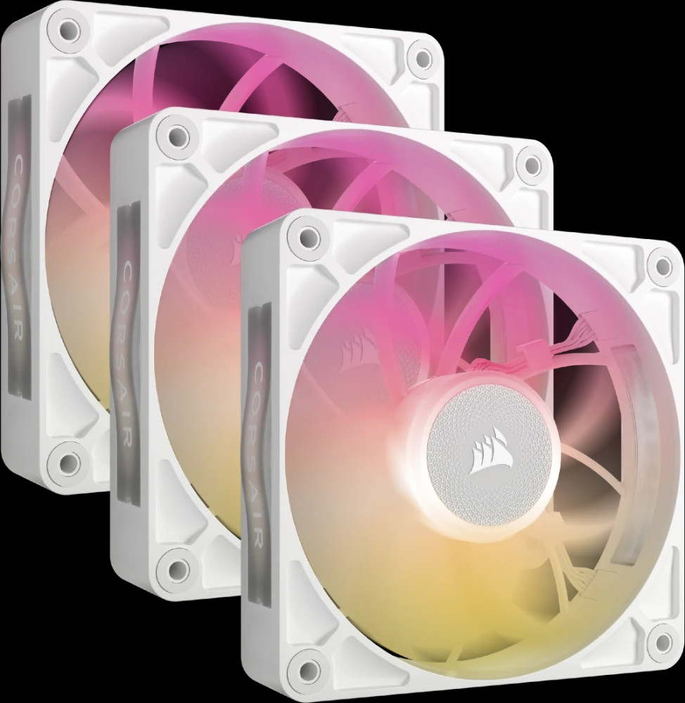 Вентилятор Corsair iCUE LINK RX120 MAX RGB PWM Triple Pack White (CO-9051038-WW)