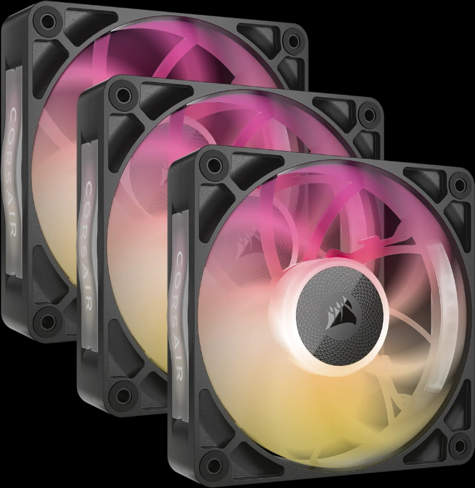 Вентилятор Corsair iCUE LINK RX120 MAX RGB PWM Triple Pack Black (CO-9051034-WW)