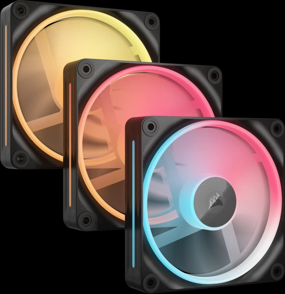 Система охлаждения Corsair iCUE LINK LX120-R RGB PWM Reverse Black Starter Kit (CO-9051050-WW)