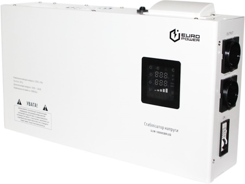 Стабілізатор напруги Europower SLIM-10000SBR LED