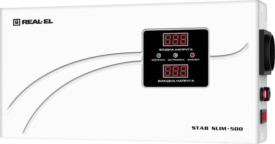 Стабилизатор напряжения REAL-EL STAB SLIM-500
