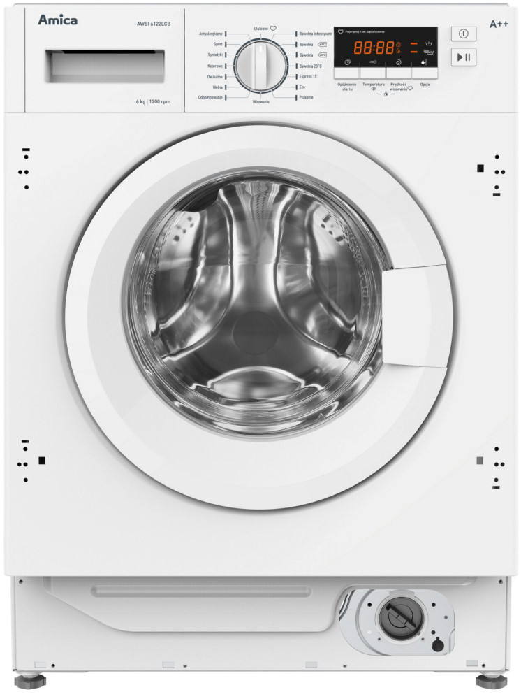 Вбудована пральна машина Amica AWBI6122LCB