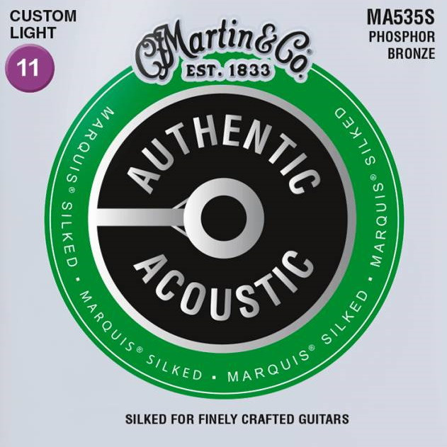 Струны Martin Authentic Acoustic Marquis Silked Phosphor Bronze 11-52 (MA535S)