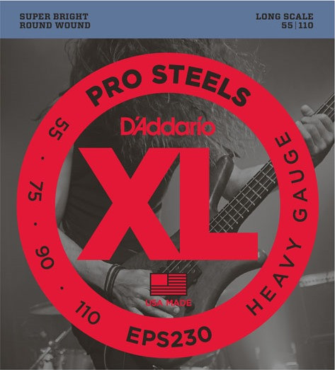 Струни DAddario XL ProSteels Bass 55-110 (EPS230)