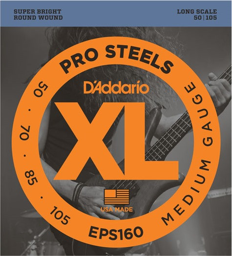 Струни DAddario XL ProSteels Bass 50-105 (EPS160)