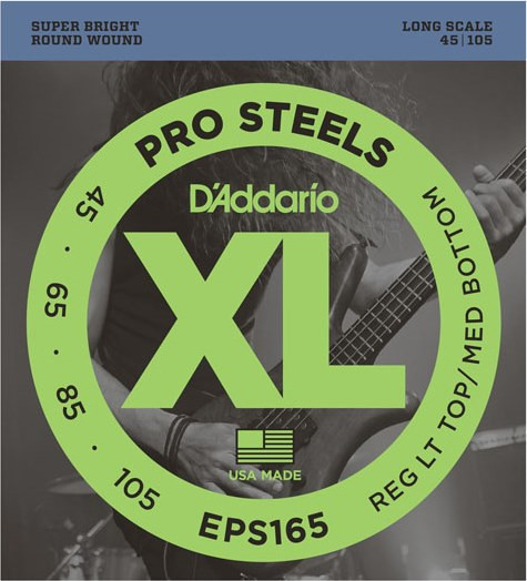Струни DAddario XL ProSteels Bass 45-105 (EPS165)