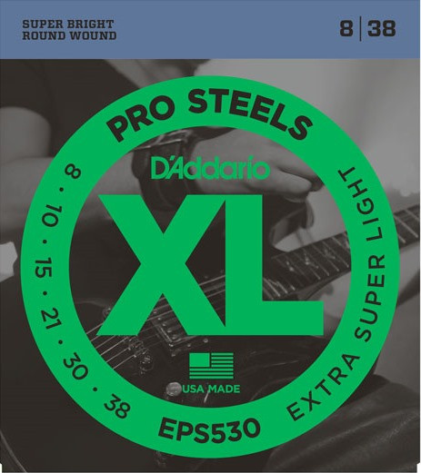 Струни DAddario XL ProSteels 8-38 (EPS530)
