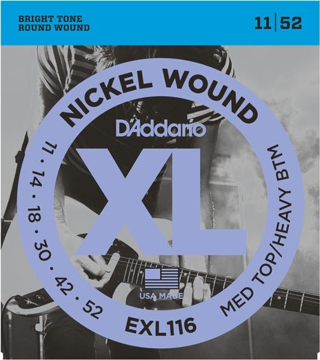 Струни DAddario XL Nickel Wound 11-52 (EXL116)