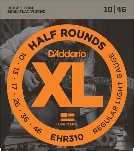 Струни DAddario XL Half Rounds 10-46 (EHR310)