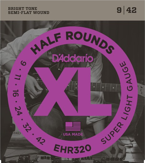 Струни DAddario XL Half Rounds 9-42 (EHR320)