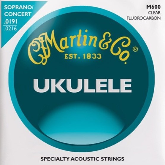 Струни Martin Ukulele Clear Fluorocarbon Soprano/Concert (M600)