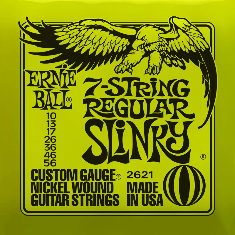 Струны Ernie Ball Slinky Nickel Wound 7-String 10-56 (2621)