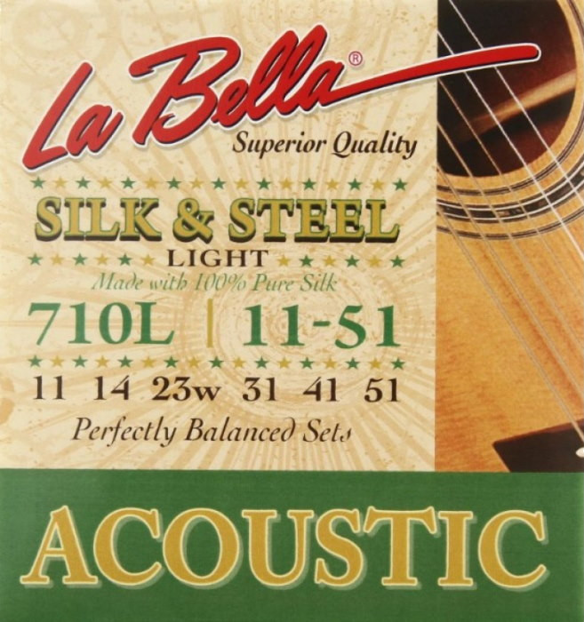 Струны La Bella Silk and Steel Acoustic 11-51 (710L)