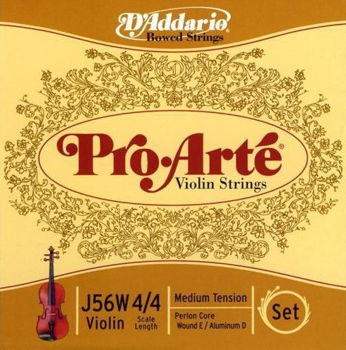 Струни DAddario Pro-Arte Violin Wound E 4/4 Medium (J56W 4/4M)