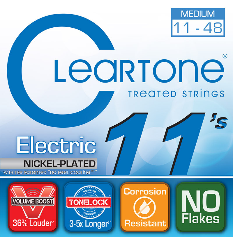 Струны Cleartone Nickel-Plated Medium 11-48 (9411)