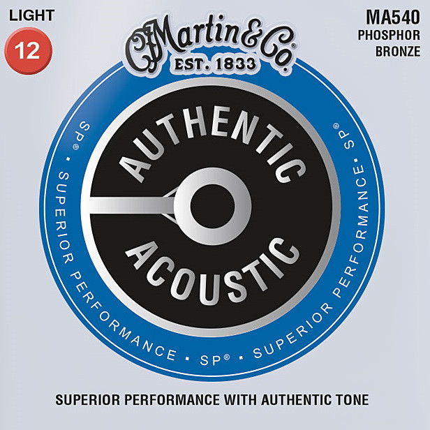 Струни Martin Authentic Acoustic SP Phosphor Bronze 12-54 (MA540)