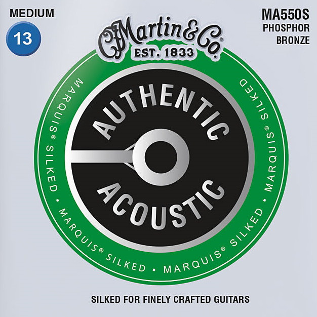 Струны Martin Authentic Acoustic Marquis Silked Phosphor Bronze 13-56 (MA550S)