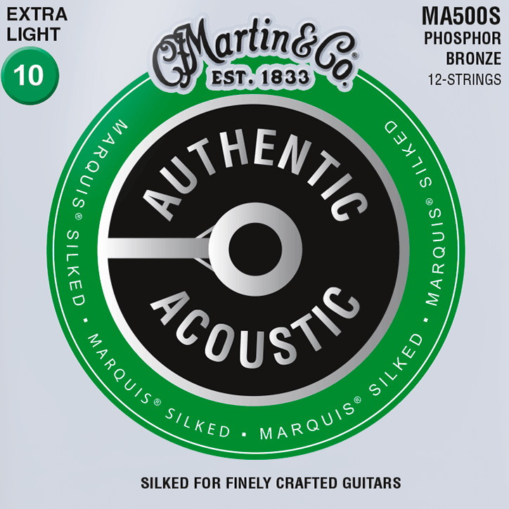 Струны Martin Authentic Acoustic Marquis Silked Phosphor Bronze 12-String 10-47 (MA500S)