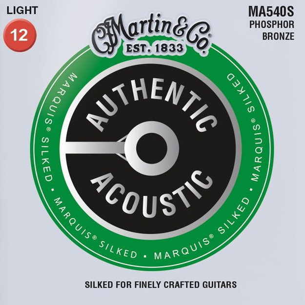 Струны Martin Authentic Acoustic Marquis Silked Phosphor Bronze 12-54 (MA540S)