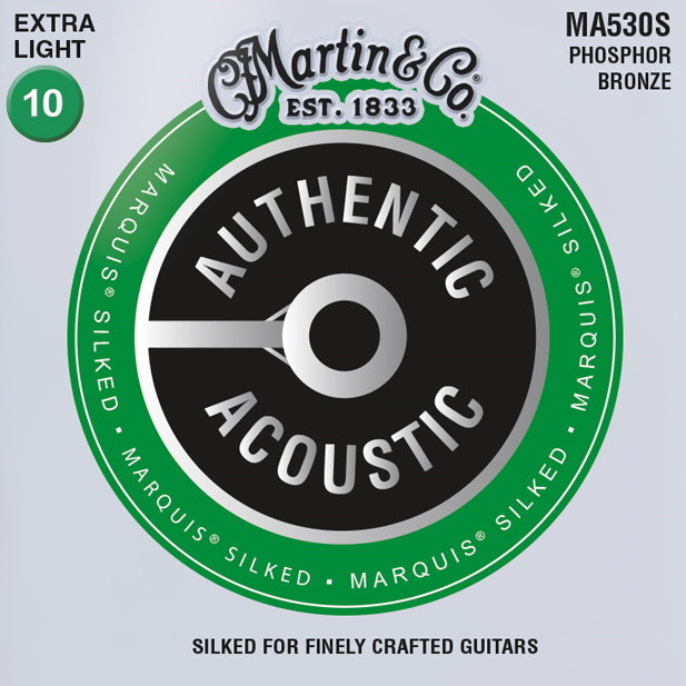 Струны Martin Authentic Acoustic Marquis Silked Phosphor Bronze 10-47 (MA530S)