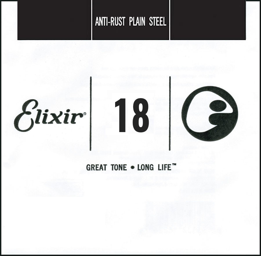 Струны Elixir Anti-Rust Plain Steel Single 18 (13018)