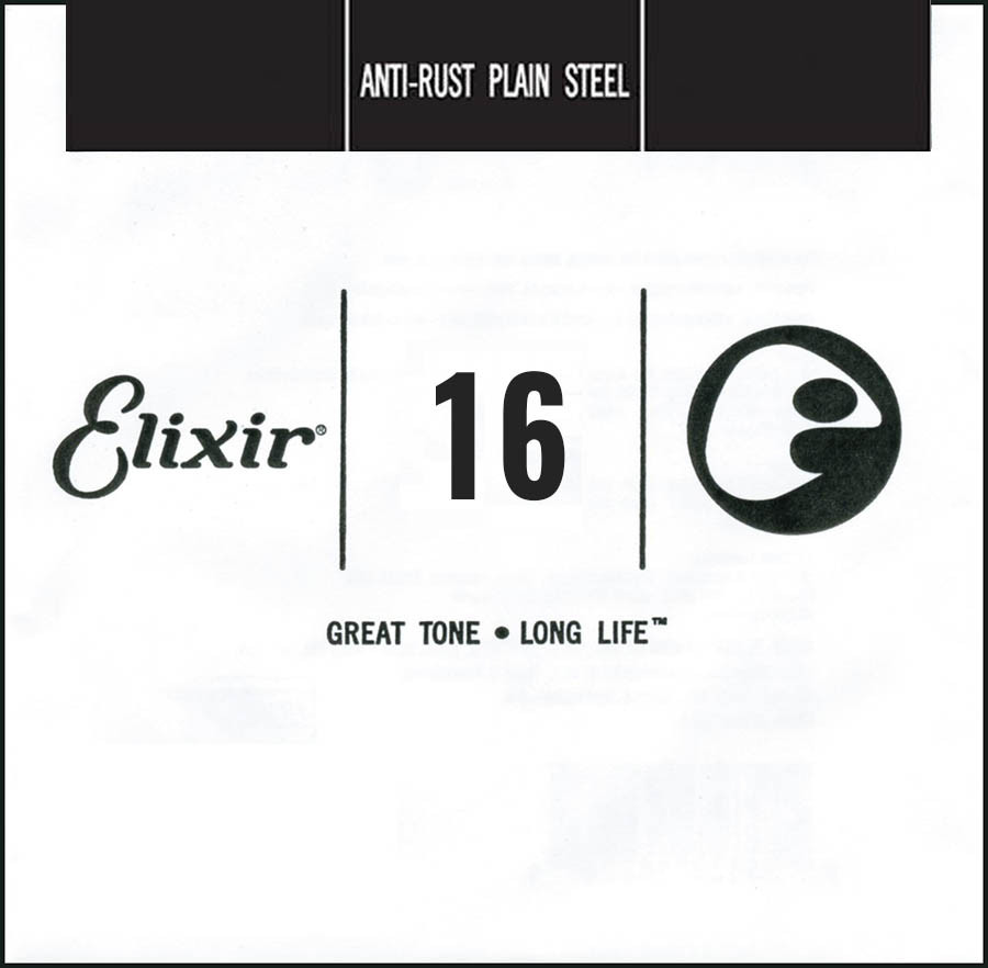 Струны Elixir Anti-Rust Plain Steel Single 16