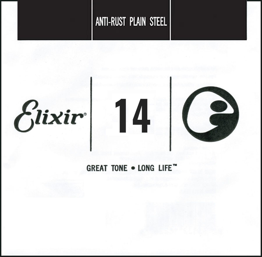 Струны Elixir Anti-Rust Plain Steel Single 14 (13014)