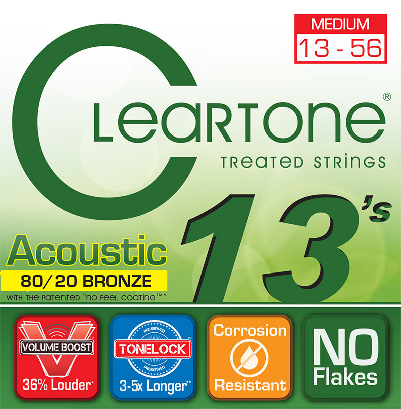 Струны Cleartone 80/20 Bronze Medium 13-56 (7613)
