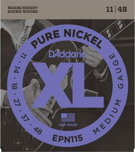 Струни DAddario XL Pure Nickel Wound 11-48 (EPN115)