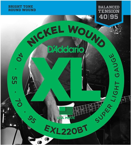 Струни DAddario XL Nickel Wound Bass Balanced 40-95 (EXL220BT)
