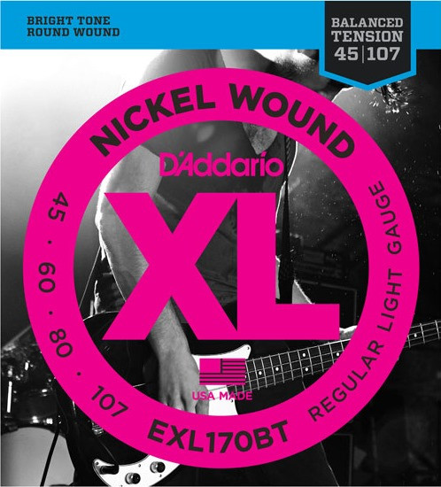 Струни DAddario XL Nickel Wound Bass 45-107 (EXL170BT)