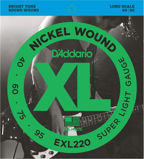 Струни DAddario XL Nickel Wound Bass 40-95 (EXL220)