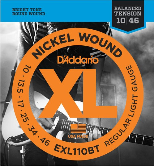 Струни DAddario XL Nickel Wound Balanced Regular 10-46 (EXL110BT)