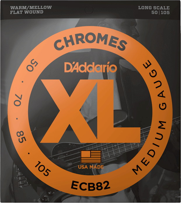 Струни DAddario XL Chromes Bass Flat Wound 50-105 (ECB82)
