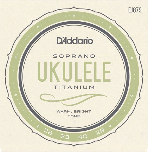 Струны DAddario Titanium Ukulele Soprano (EJ87S)